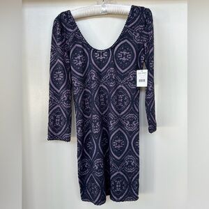 NEW (w/tags) Free People Burnout Velvet Mini Dress. Retail: $98. Size: M)